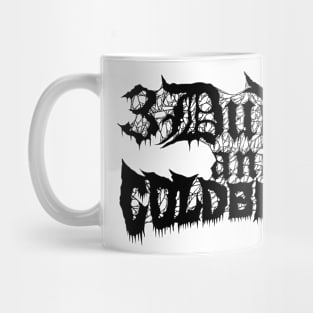 3DCB Goes Black Metal Mug